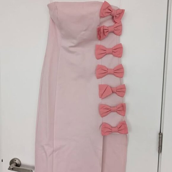 BHLDN Lia Strapless Bow Midi Dress - Size XS - Picture 4 of 4